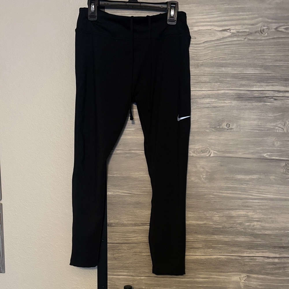 Nike women’s Black Joggers with White Logo